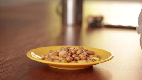Video of traditional Peruvian dish called "canchita". Stock Footage 249232489