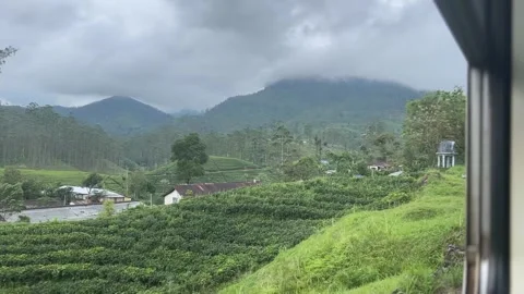 Video from train between Ella to Kandy Stock Footage 261664375