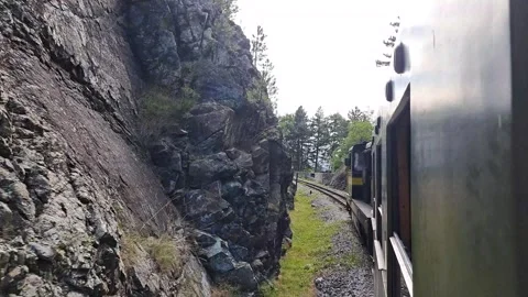 Video of Train Stopping Video stock 250089127