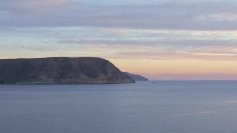 Video of tranquil coastal scene at Sunset, Las Negras, Spain Stock Footage 321370616