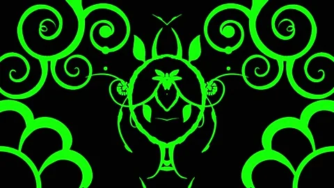 Video transition, from black to green, pattern Stock Footage 153787945