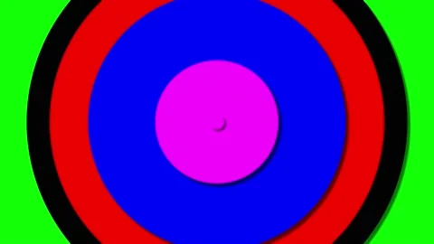 Video transition, circles, multicolored from the center, overlay Stock Footage 153787853