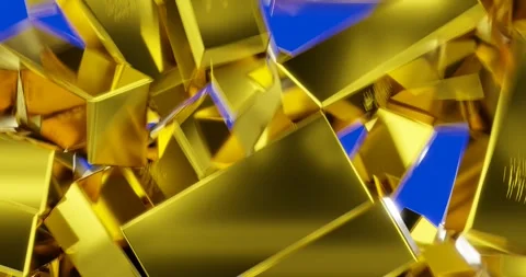 Video transition with gold bars Stock Footage 297123111