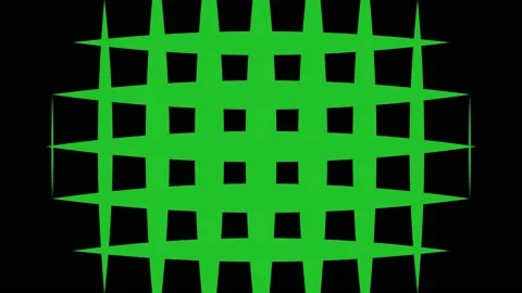 Video transition, from green to black background, fade in squares from cente Stock Footage 161093779