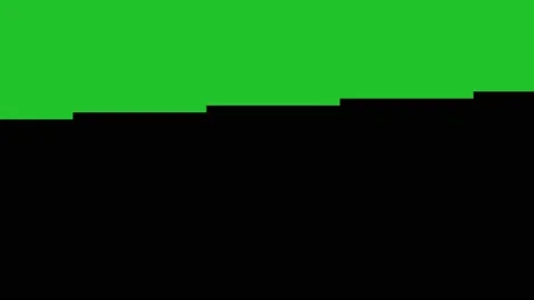 Video transition, from green to black background, quick appearance in steps Stock Footage 161093780