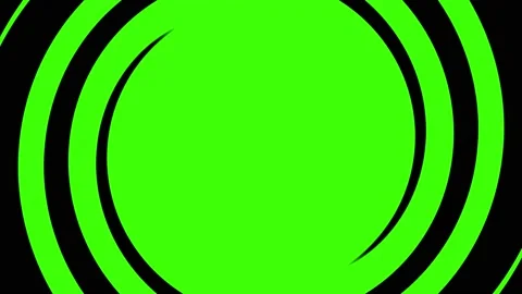 Video transition, warped circles, from black to green background Stock Footage 153787953