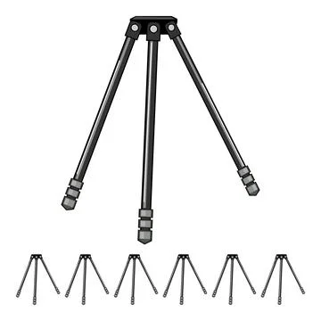 Video tripod camera cartoon vector graphic Stock Illustration