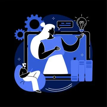 Video tutorial abstract concept vector illustration. 스톡 일러스트