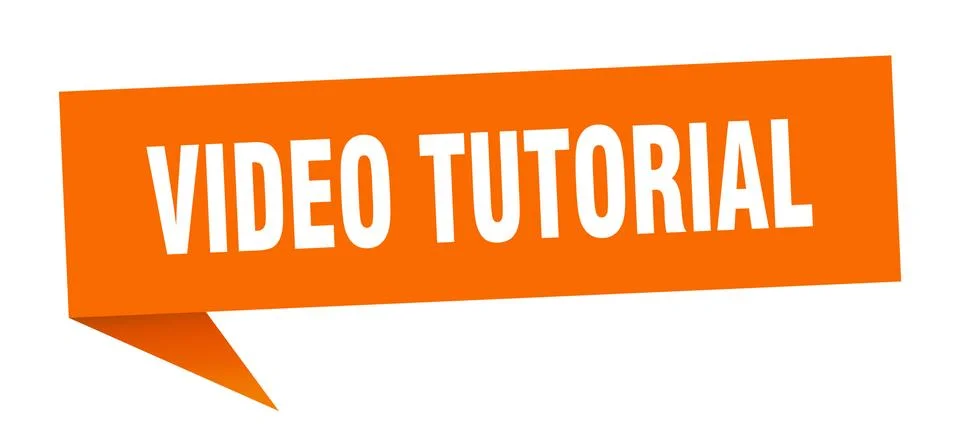 Video tutorial banner. video tutorial speech bubble. video tutorial sign イラスト素材