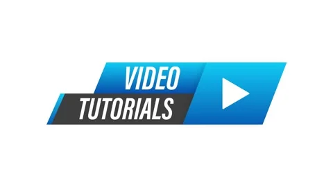 Video tutorial icon on white background. Motion graphics. Stock Footage 153488760