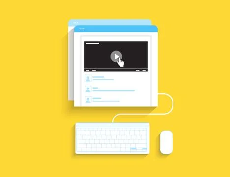 Video tutorial Stock Illustration