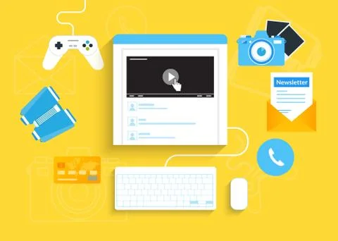 Video tutorial Stock Illustration