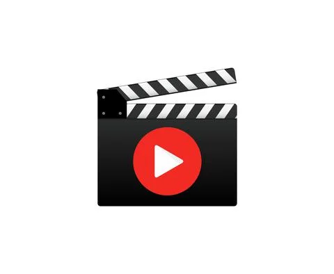 Video tutorial lesson flat icon. Watch video tutorial training media online icon Stock Illustration