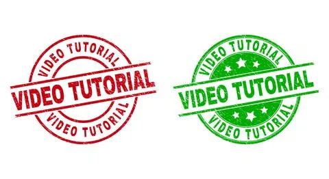 VIDEO TUTORIAL Round Stamps with Distress Texture イラスト素材