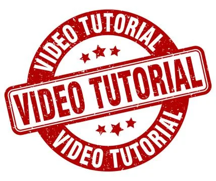 Video tutorial stamp. video tutorial label. round grunge sign イラスト素材