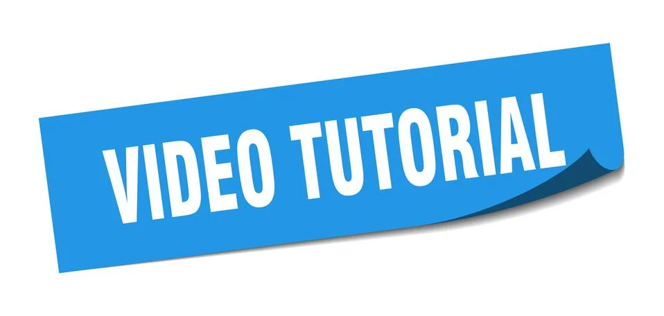 Video tutorial sticker. video tutorial square isolated sign. video tutorial l イラスト素材