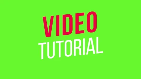 Video Tutorial Text Animation, with Black, Green and Transparent Background Stock Footage 101749114