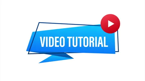 Video tutorials icon concept. Study and learning background, distance education Stock Footage 147311975