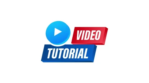 Video tutorials icon concept. Study and learning background, distance education Stock Footage 148053048