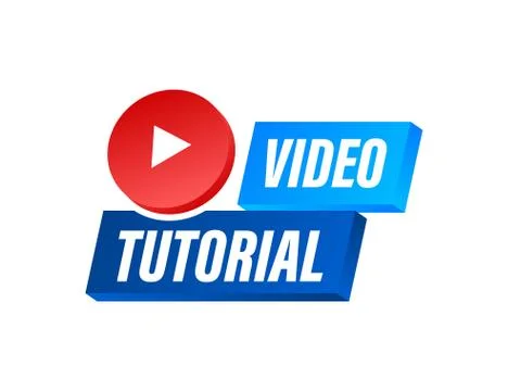Video tutorials icon concept. Study and learning background, distance educati イラスト素材