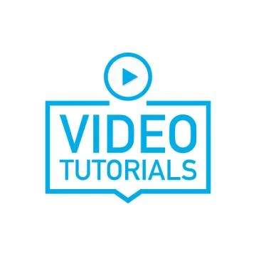 Video tutorials icon concept. Video conference and webinar icon. イラスト素材
