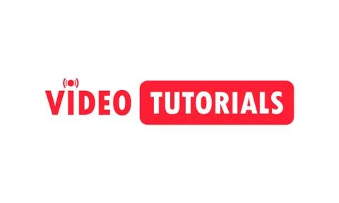 Video tutorials icon concept. Video conference and webinar icon, internet and Illustrazione stock