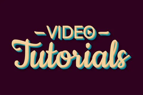Video tutorials retro style icon. Study and learning background, distance Stock Illustration
