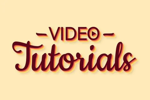 Video tutorials retro style icon. Study and learning background, distance Stockillustratie