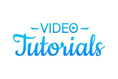Video tutorials. Study and learning background, distance education and knowle Stock Illustration