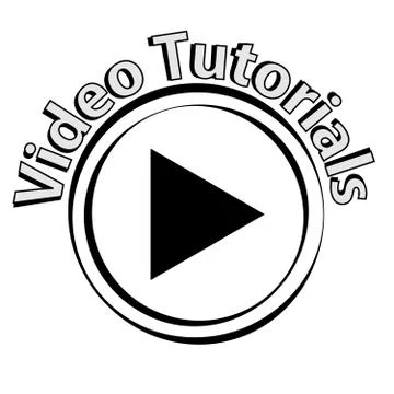 Video tutorials symbol - signs and symbols Stock Illustration