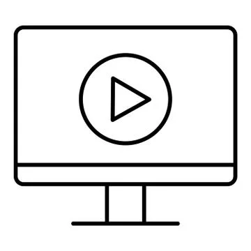 Video tutorials vector icon . Study and learning background, distance education イラスト素材