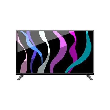 Video tv screen cartoon vector illustration Stock Illustration