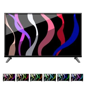 Video tv screen cartoon vector graphic Stock Illustration
