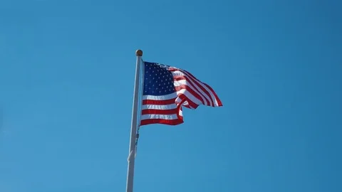 Video of USA flag in 4K Stock Footage 79529107