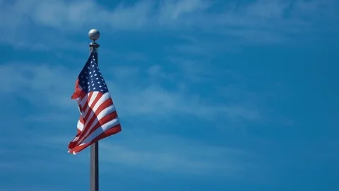 Video of USA flag in 4K Stock Footage 79529422