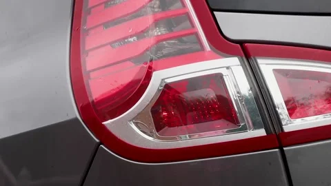 Video using the blinker on the left back lights. Stock Footage 345069560