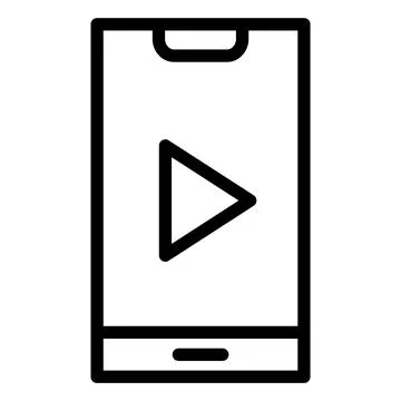 Video Vector Icon Design Illustration Illustrazione stock