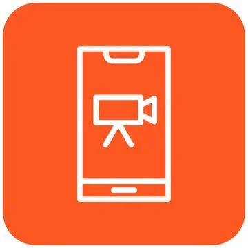 Video Vector Icon Design Illustration Stock Illustration
