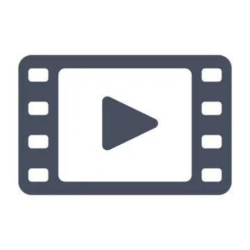 Video Vector Icon Stock Illustration