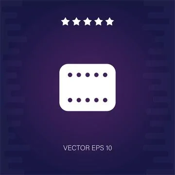 Video vector icon Illustrazione stock