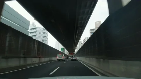 Video of In-vehicle camera. Dashboard camera. Driver point of view. Stock Footage 152543248