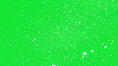Video of the view of falling snowflakes in a storm on a green background. Stock-Footage 223588723