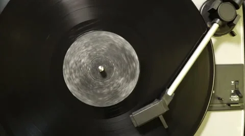 Video of vinyl record on the player Stock Footage 61154334