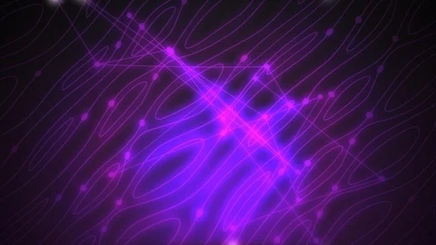 Video of Virtual space-like background where balls connected by lines move Stock Footage 113185209