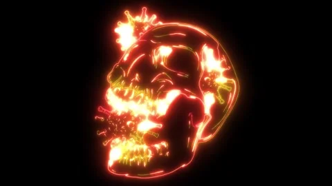 Video of virus around human skull Stock Footage 274482848
