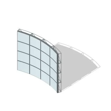 Video Wall. 3d Vector illustration.3d isometric style. 库存插图