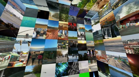 Video Wall Box 3D Rotating Inside | Stock Video | Pond5