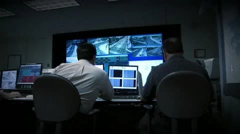 Video Wall Command Center Stock Footage 21241454