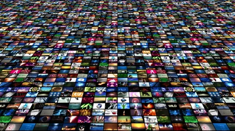 Video Wall Media Streaming (4K Loop Animation) Vidéo 46565066