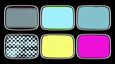 Video Wall / Retro Media, Countdown, Film Grains Video stock 31477835